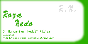 roza nedo business card